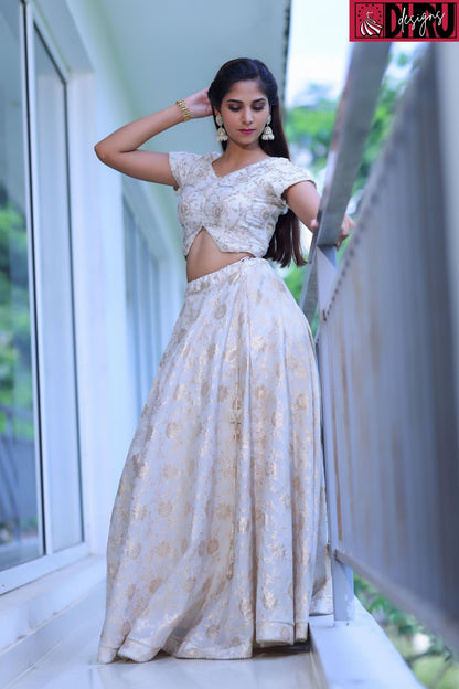 Benaras lehenga - Dhru Boutique and Fabrics