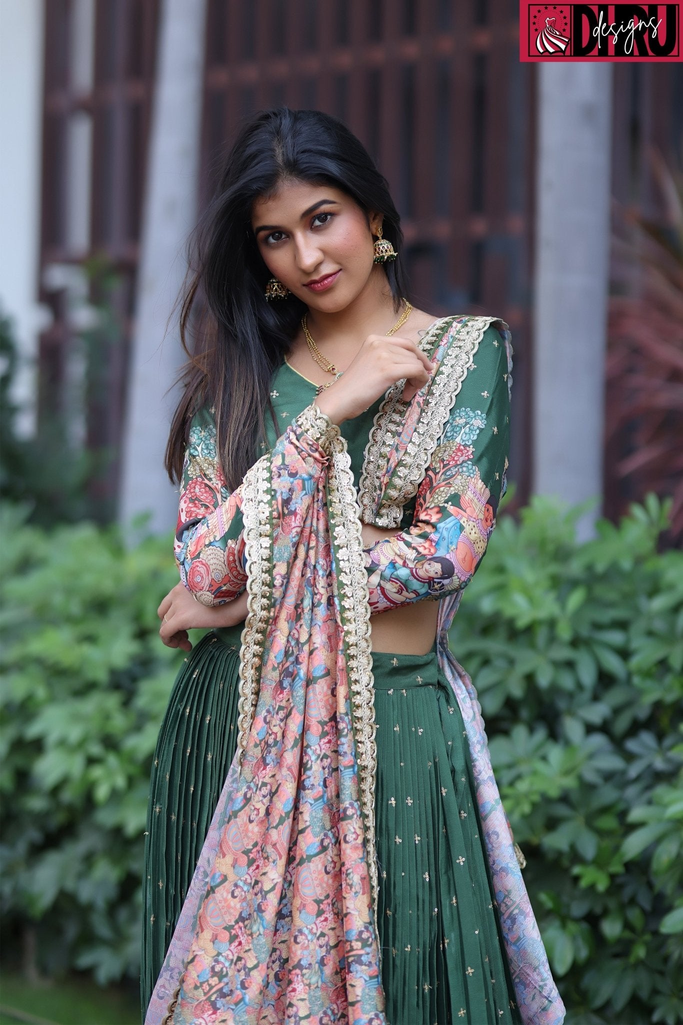 Kalamkari print lehenga - Dhru Boutique and Fabrics