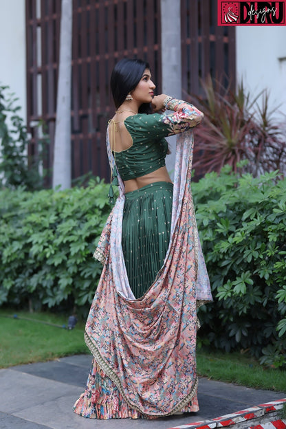 Kalamkari print lehenga - Dhru Boutique and Fabrics